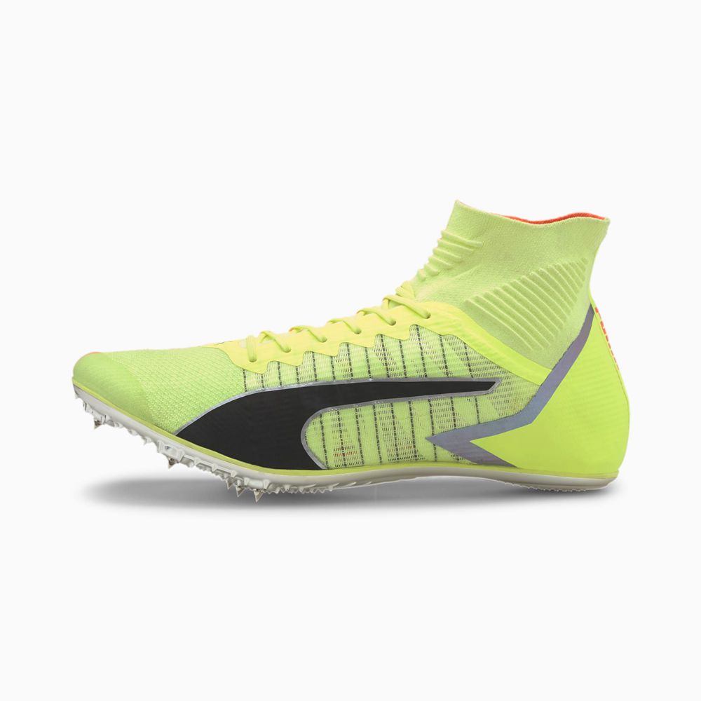 Puma evoSPEED Tokyo Brush Mid Cut Férfi Szöges Cipő - Sárga/Fekete ( Hungary - SUBOZ2167 )
